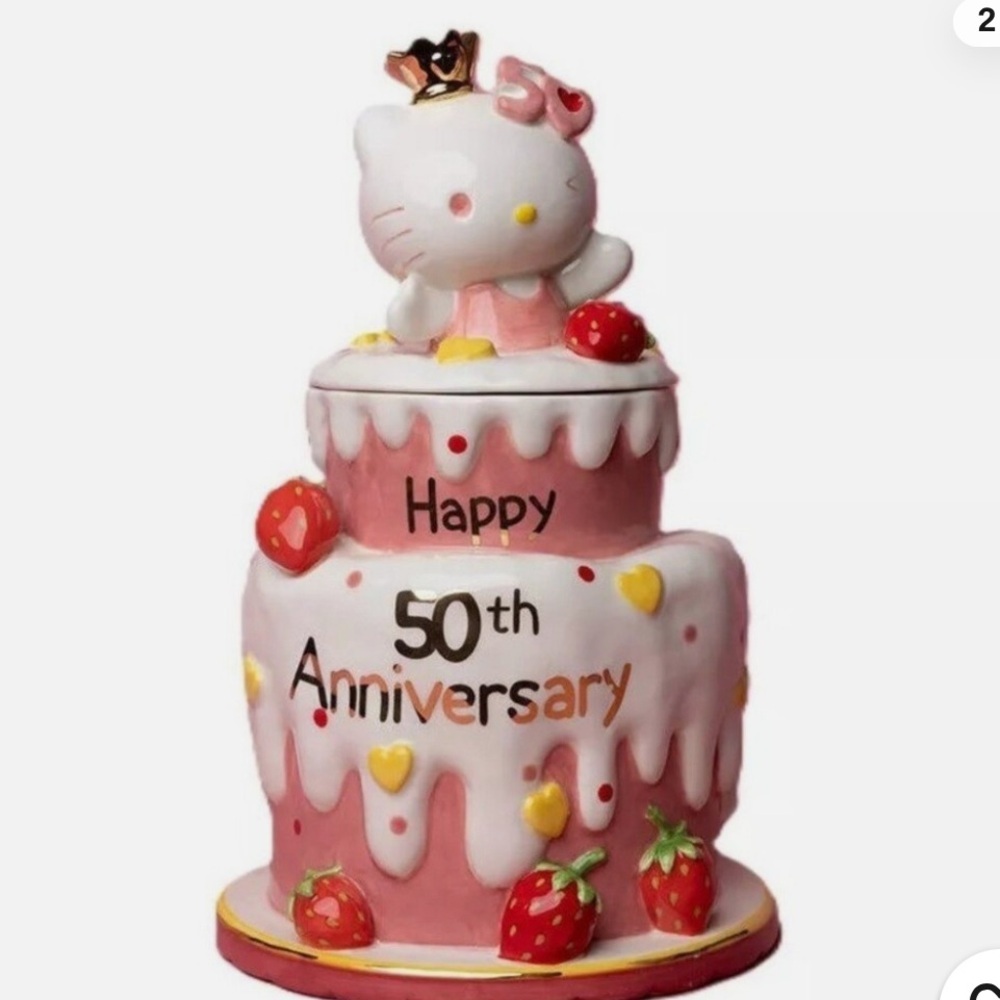 Hello Kitty 50th Anniversary Cookie Jar NWOT